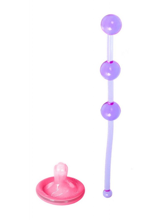 Анальная цепочка из шариков Slim Jelly Anal Beads