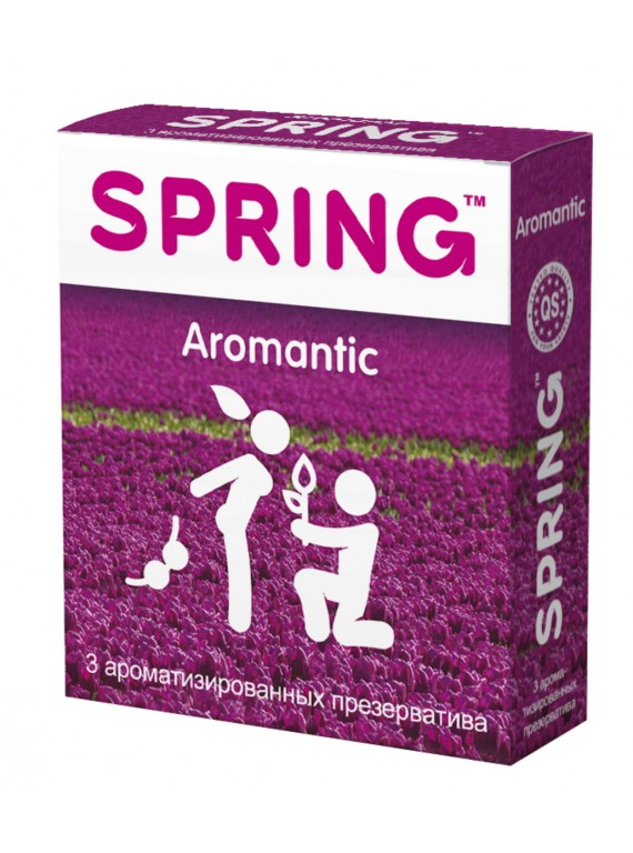 Ароматизированные презервативы SPRING Aromantic с цветочно-фруктовым ароматом (3 шт)