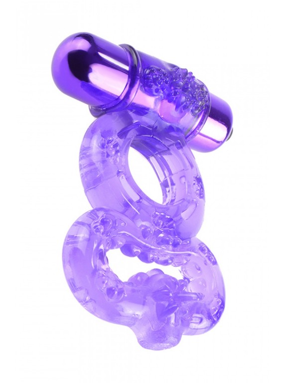 Эрекционное вибро-кольцо на пенис и мошонку Infinity Super Ring