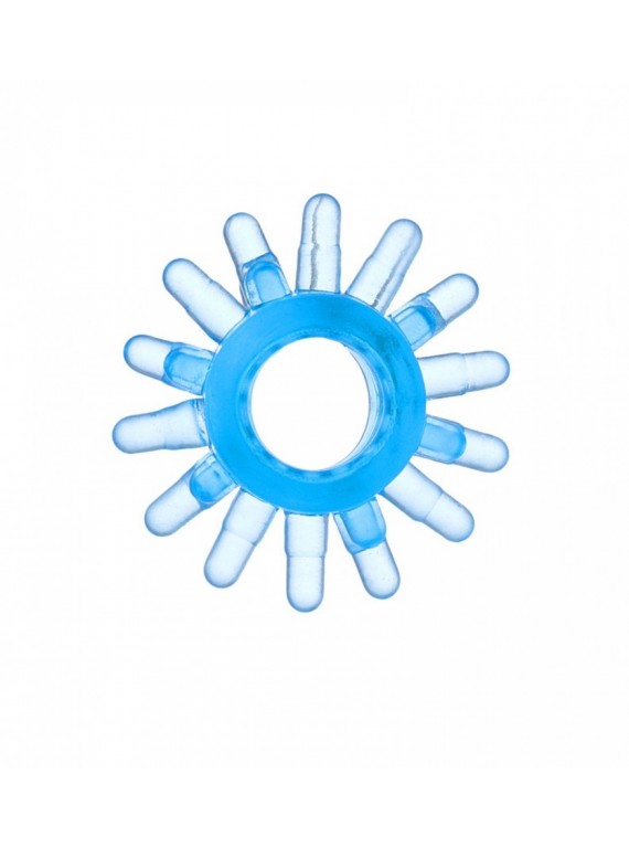 Эрекционное голубое кольцо на пенис "Солнце"