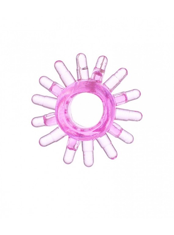 Эрекционное розовое кольцо на пенис "Солнце"
