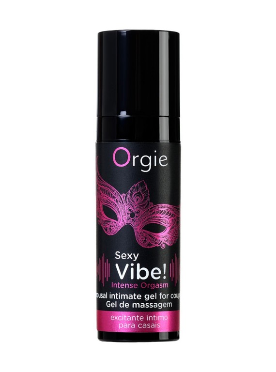 Гель для массажа ORGIE Sexy Vibe Intense Orgasm с покалывающим, разогревающим и охлаждающим эффектом (15 мл)