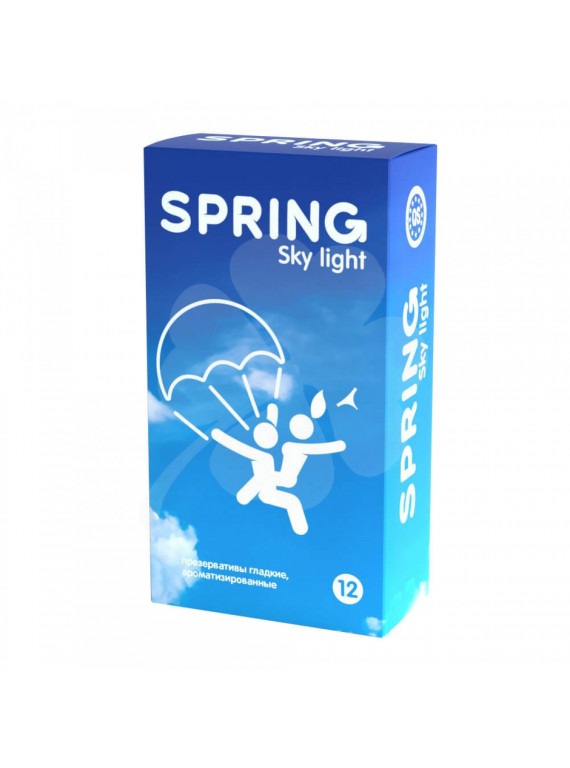 Ультратонкие презервативы SPRING Sky Light с ароматом ванили (12 шт)