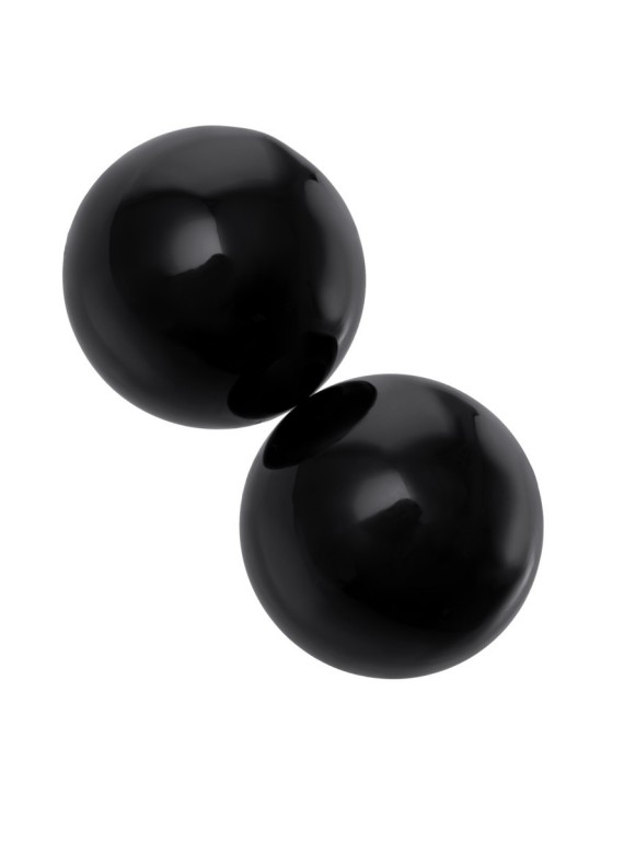 Черные вагинальные шарики из стекла Sexus Glass