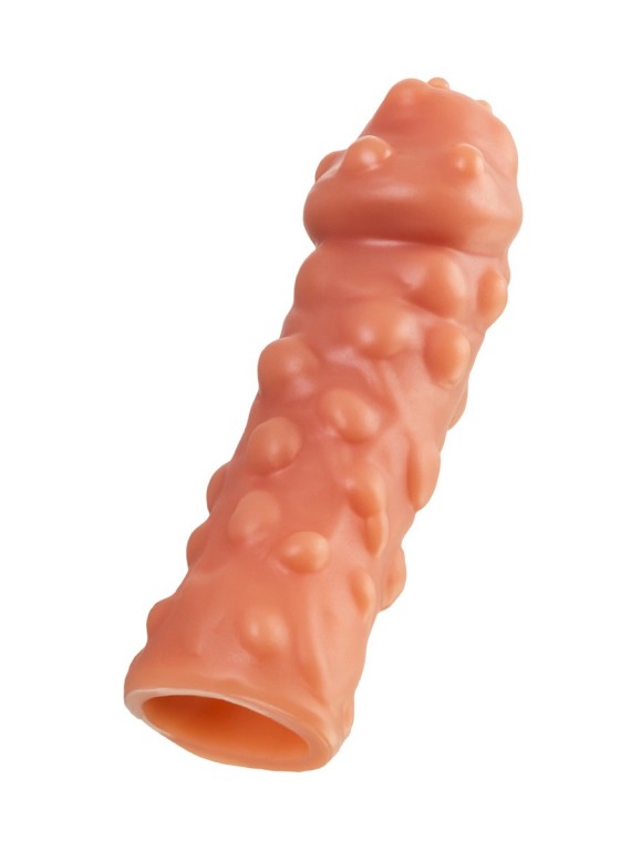 Cтимулирующая насадка на пенис с мега пупырышками KOKOS L