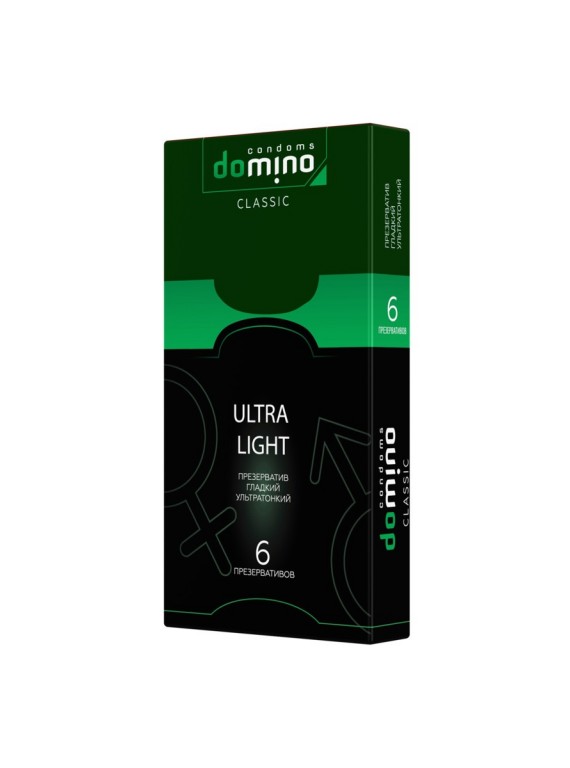 Гладкие ультратонкие презервативы DOMINO Ultra Light (6 шт)