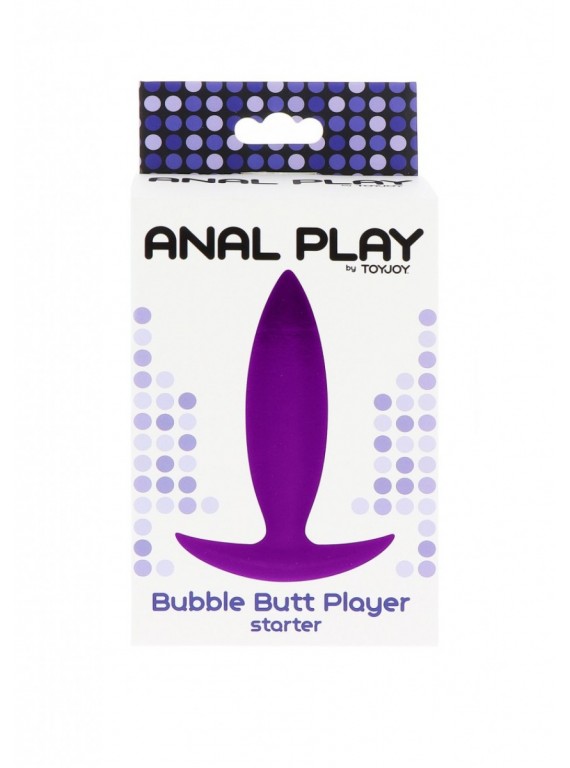 Анальный плаг сиреневый  Bubble Butt Player Starter