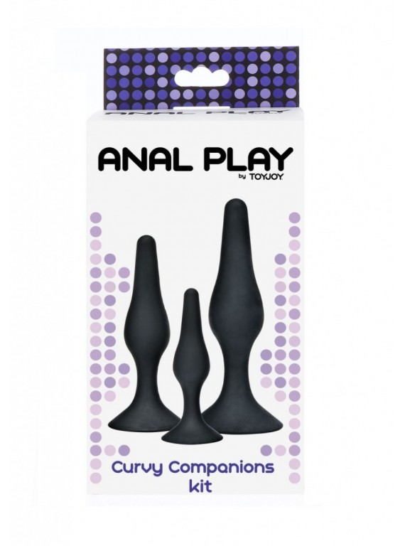 Набор анальных пробок Curvy Companions Kit 3Pcs