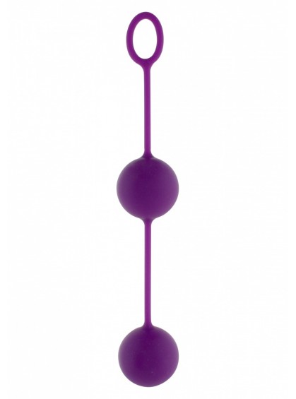 Фиолетовые кругленькие вагинальные шарики для укрепления интимных мышц