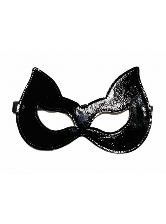 Двусторонняя маска с ушками из эко-кожи