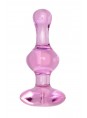Розовый анальный стимулятор из стекла SEXUS