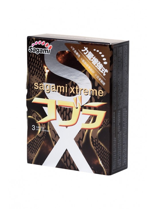 Супер облегающие презервативы SAGAMI XTREME COBRA (3 шт)