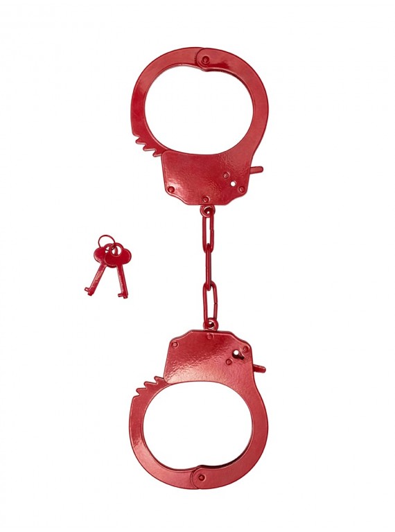 Красные стальные наручники Be Mine
