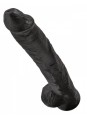 Гигантский черный фаллос на присоске King Cock 14'' Cock with Balls