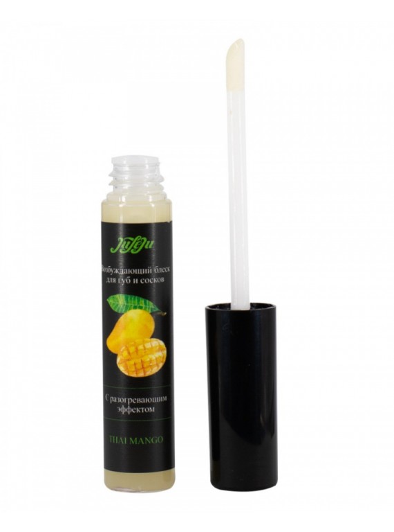 Разогревающий блеск для губ и сосков с ароматом манго JULEJU (10 мл)