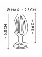 Необычная полая анальная пробка ANOS (2,8 см)