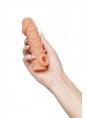 Стимулирующая насадка на пенис с креплением на мошонке KOKOS (размер S)