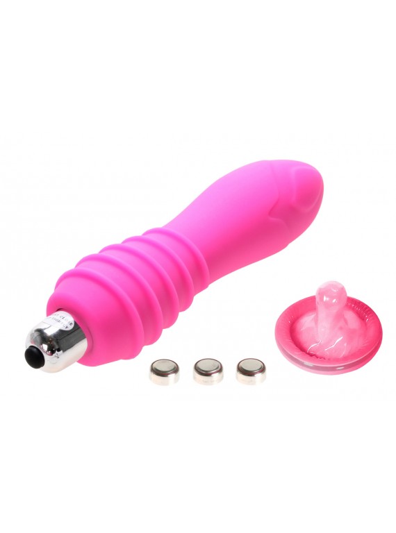 Водонепроницаемый силиконовый вибратор Pink Bullet