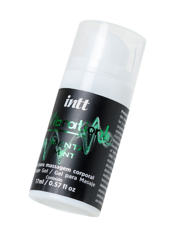 Жидкий массажный гель INTT VIBRATION Mint с эффектом вибрации и ароматом мяты (17 мл)