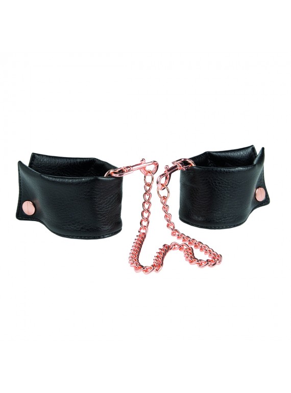 Кожаные манжеты с соединительной цепью French Cuffs