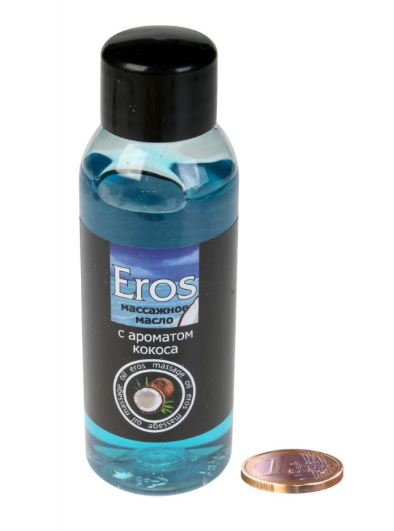 Масло Eros для эротического массажа с ароматом кокоса (50 мл)