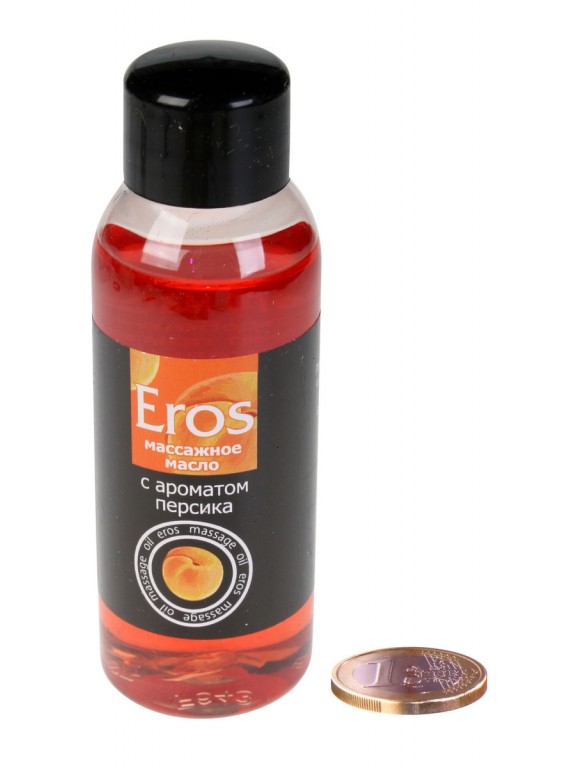 Масло Eros для эротического массажа с ароматом персика (50 мл)