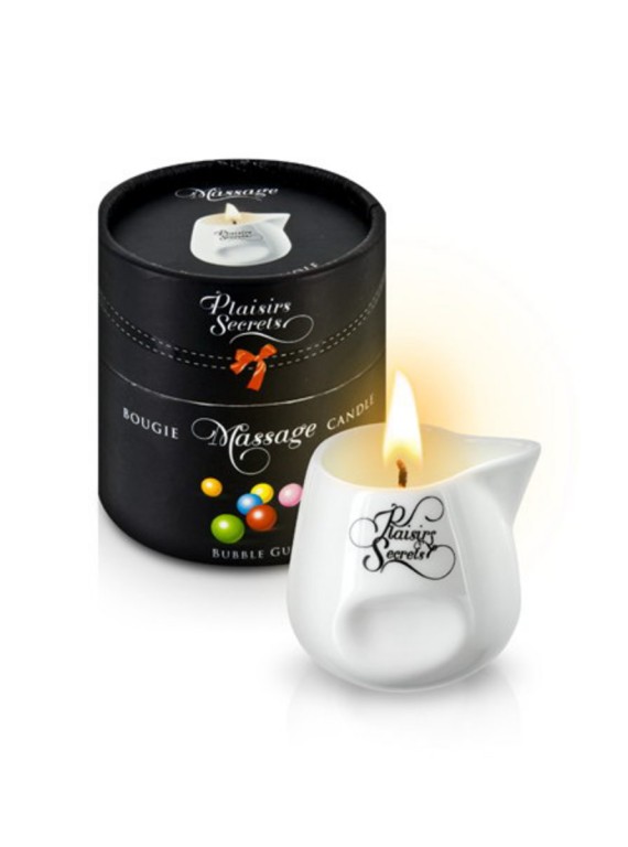 Массажная свеча с ароматом жевательной резинки Bougie Massage Candle (80 мл)