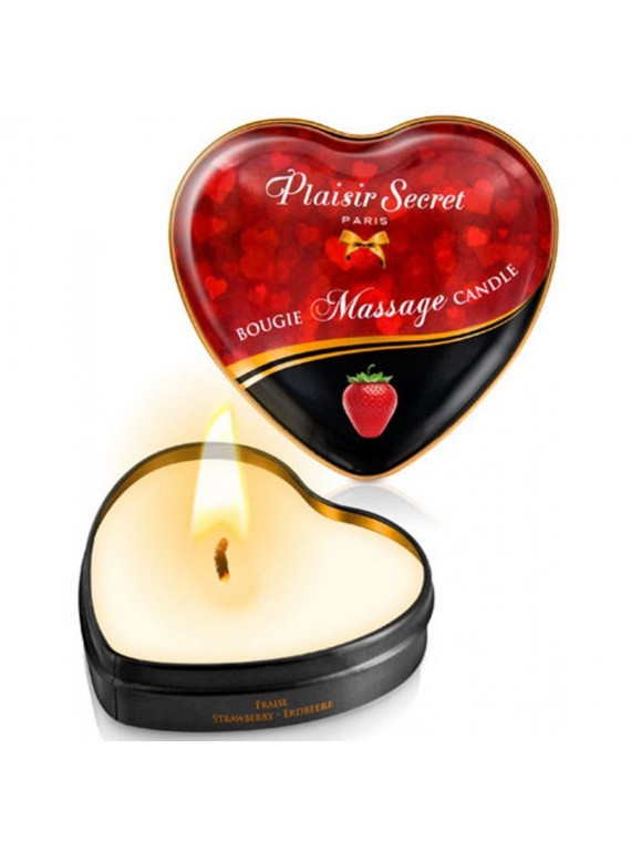Массажная свеча с ароматом клубники Bougie Massage Candle (35 мл)