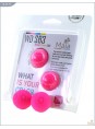 Металлические шарики с розовым текстурированным силиконовым покрытием MAIA SILICON BALL SB3