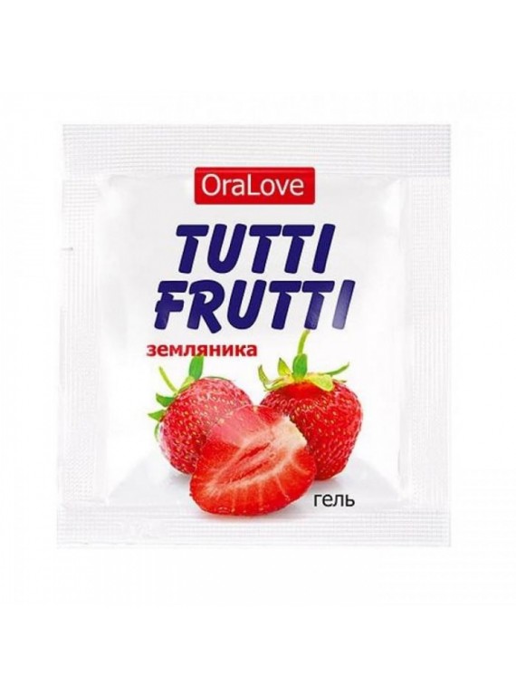 Оральный гель Tutti-Frutti со вкусом земляники (5 шт по 4 г)