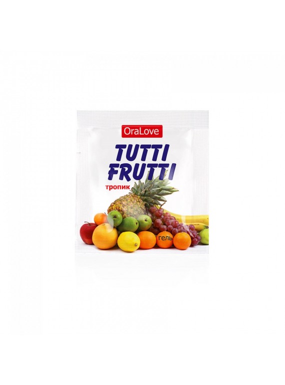 Оральный гель Tutti-Frutti со вкусом тропических фруктов (5 шт по 4 г)