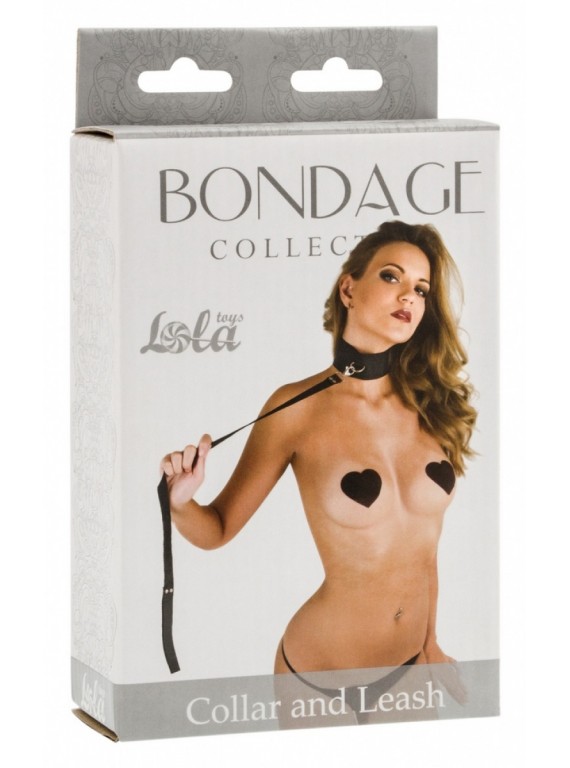 Ошейник с поводком Bondage Collection Collar and Leash (Plus Size)