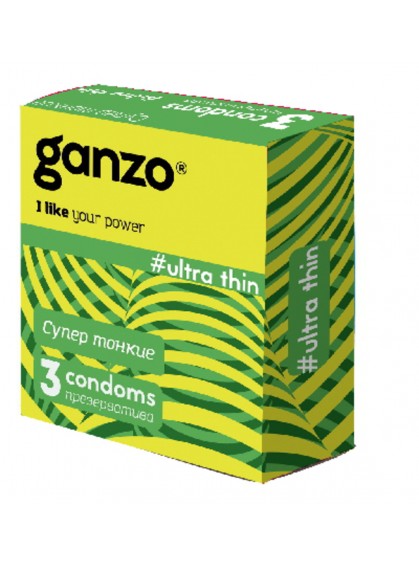 Презервативы GANZO Ultra thin No3 Супер тонкие