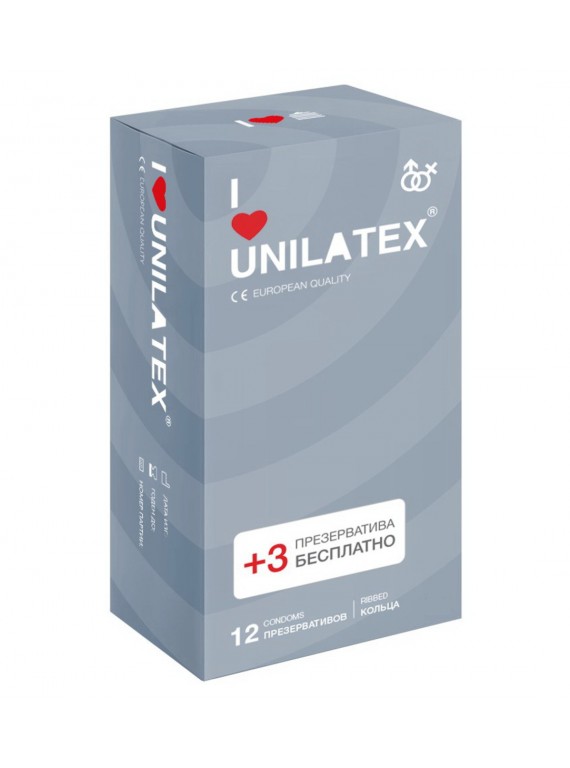 Презервативы UNILATEX ребристые (12 шт)