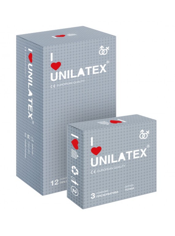 Презервативы UNILATEX точечные (3 шт)