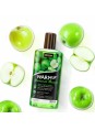 Разогревающее съедобное масло "Зеленое яблоко" и маска на глаза (150 мл)