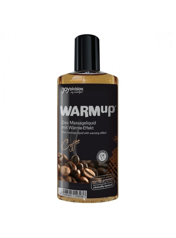 Разогревающее съедобное массажное масло со вкусом кофе WARM UP (150 мл)
