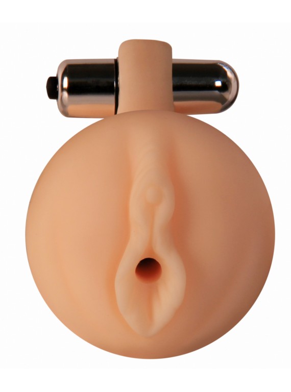 Реалистичная насадка-вагина с вибропулей для вакуумной помпы LOLA (вторая кожа)