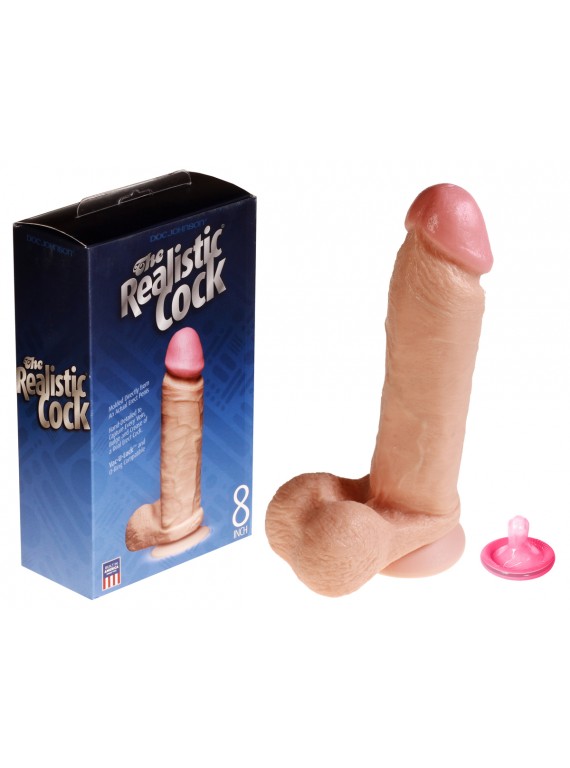 Реалистичный фаллос на присоске The Realistic Cock 8''