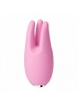 Розовый вибромассажер с подвижными пальчиками COOKIE (3 скорости)