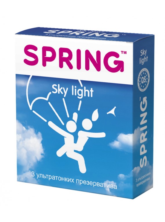Ультратонкие презервативы SPRING Sky Light с ароматом ванили (3 шт)