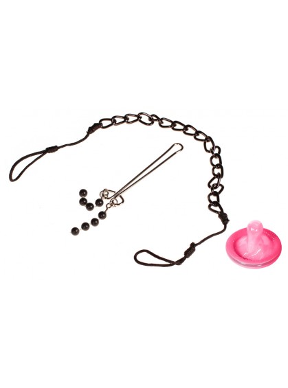 Цепочка для сосков и зажим на клитор Nipple & Clit Jewelry