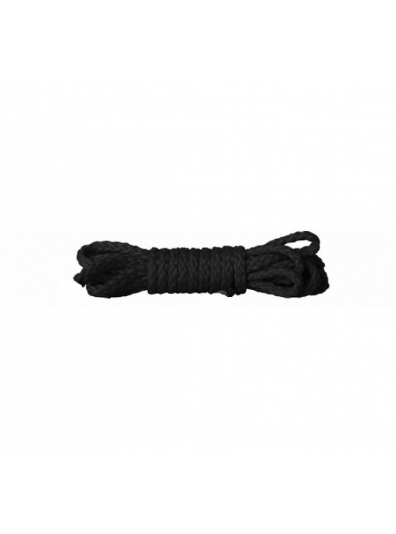 Черная веревка Kinbaku Mini Rope серии OUCH! (1,5 метра)